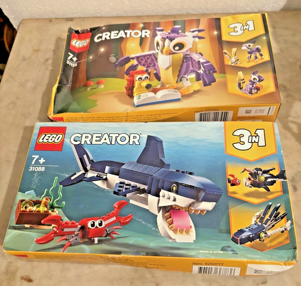Lego Creations 3 In 1      2Boites neuves scellées  #31125 et  #31088 - Photo 1/2