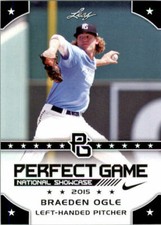 BRAEDEN OGLE 2015 LEAF "1ST EVER PRINTED" PERFECT GAME ROOKIE CARD #31! 