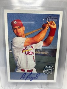 2002 ALBERT PUJOLS Bowman Heritage Autographs 