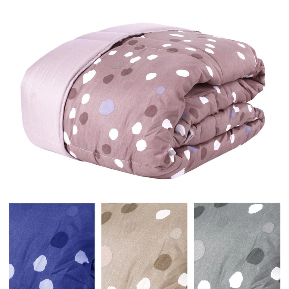 Colcha de invierno moderna doble con patrón de lunares Foto 1 de 1
