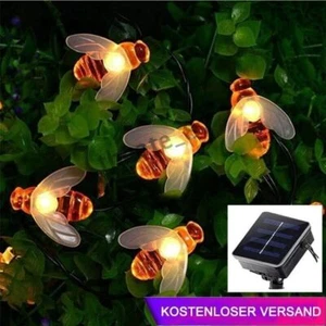 1.5M-12M Solar/Batterie Lichterkette Bienen LED Garten Außen Wasserdicht - Bild 1 von 9