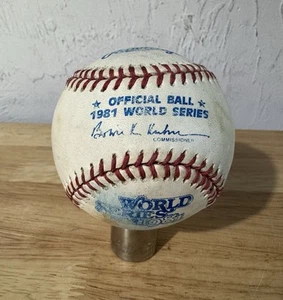 1981 Rawlings Official MLB 1981 World Series Baseball Ball Dodgers Yankees - Bild 1 von 3