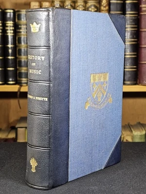 1918 A History of Music By Charles Villiers Stanford Illustrated HALF MOROCCO - Image 1 of 4