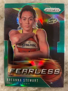 2020 Panini Prizm WNBA Fearless Breanna Stewart #16 Green Prizm Seattle Storm - Picture 1 of 2