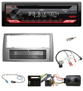 JVC CD DAB USB Bluetooth Lenkrad Autoradio für Peugeot 308 2007-09 silber - Bild 1 von 10