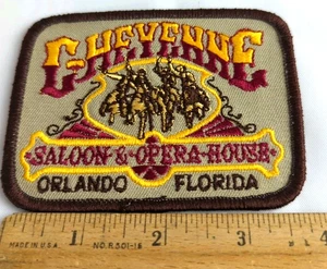 Vintage Cheyenne Saloon & Opera House Orlando Florida Aufnäher  - Bild 1 von 3