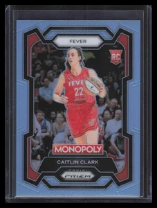 2024 Panini Prizm Monopoly WNBA Light Blue Refractor 65 Caitlin Clark RC 70/199 - Bild 1 von 2