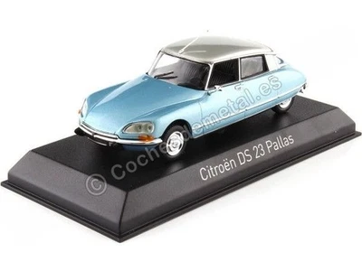 COCHESDEMETAL 1973 Citroen DS 23 Pallas Metalized Blue / Silver 1:43 NOREV 158076
