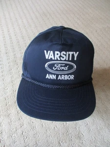 Vintage Varsity  Ford Ann Arbor Michigan Dealership  Snap Back Hat Cap NOS - Picture 1 of 7