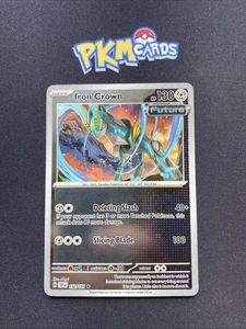 JCC Pokémon Corona de Hierro Chispas Surgentes 132/191 Holograma Inverso Raro LP. - Imagen 1 de 3