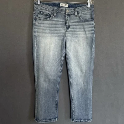 BKE Payton 通用版型中腰直筒女式牛仔裤 29 x 25 码 — 第 1/4 张图片