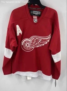 Reebok Herren Rot Weiß Detroit Red Wings Henrik Zetterberg #40 NHL Trikot Größe 48 - Bild 1 von 6