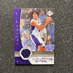 2005-06 UD Trilogy ANDREW BOGUT #CE-AB Cutting Edge JERSEY - NBA BUCKS - Picture 1 of 4