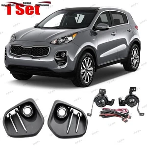 For Kia Sportage 2017-2018 Front Bumper Fog Lights Halogen with Assembly 1 Set - Picture 1 of 8