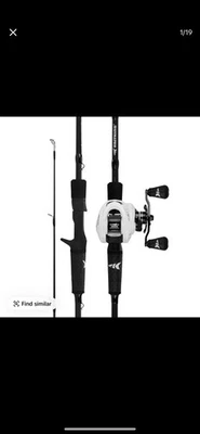 KastKing Crixus Baitcasting Reel and Rod Combo IM6 Graphite Blank Rods 7ft - Image 1 of 4