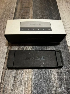 Bose Soundlink Mini Portable Wireless Bluetooth Speaker Silver No Power Adapter - Image 1 of 4