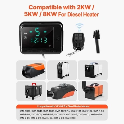 DC5V Diesel Heizungsregler mit LCD für 2KW 5KW 8KW Standheizungen - Image 1 of 4