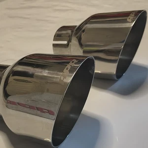 APR TPK0004 Single Walled 4" Slash Cut Polished Exhaust Tips Fits 2.5" Pipe NEW - Bild 1 von 12
