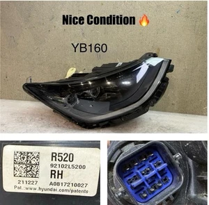 2020-2023 HYUNDAI SONATA HEADLIGHT OEM RIGHT PASSENGER SIDE LED PROJECTOR LAMP - Picture 1 of 17