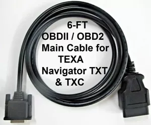 OBDII OBD2 Cable for TEXA Navigator TXTs TXC Commercial Truck Diagnostic Scanner - Picture 1 of 6