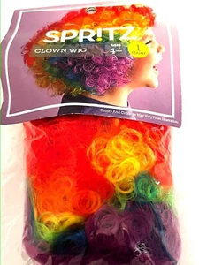 Peluca Payaso Halloween Multicolor ¡¡¡Nueva!!! ¡¡Sellado!! +4 Edades Spritz - Imagen 1 de 3