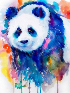 50X70CM Full drill 5D Diamond Painting Watercolor Panda Embroidery Crafts Decor