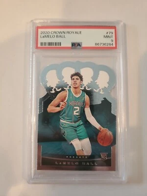 2020 Crown Royale LaMelo Ball Rookie RC #79 PSA 9 Mint Charlotte Hornets - Image 1 of 2