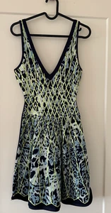 Herve Leger Multicolor blue green short dress - Size XS - Picture 1 of 3