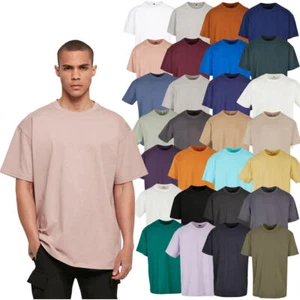 Build Your Brand Herren schwer übergroß Tee T-Shirt Top Shirt Basic normale Passform T-Shirt - Bild 1 von 37