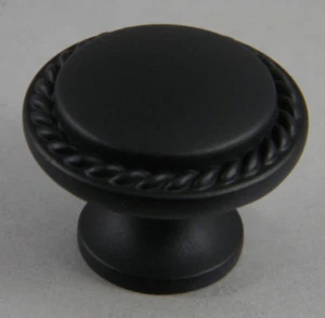 CUERDA DE GABINETE AMEROCK PERNO PLANA NEGRA BP 53001 FB - Imagen 1 de 1