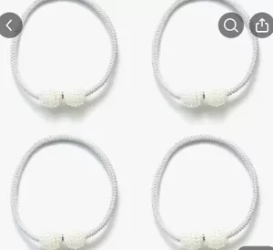 Fibbie decorative per tende domestiche, 4 tovaglioli magnetici. - Foto 1 di 2