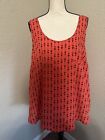 Torrid Hi-Low Red Heart/Arrow Tank Top Shirt/Tunic Size 2XL EXCELLENT CONDITION