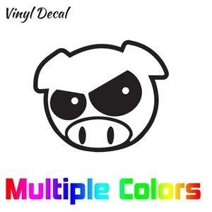Calcomanía de vinilo troquelada para ventana Angry Rally Pig - Imagen 1 de 1