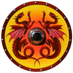 Viking Norse Shield Gloss Self Adhesive Exterior Vinyl Sticker Valhalla 002 - Picture 1 of 1