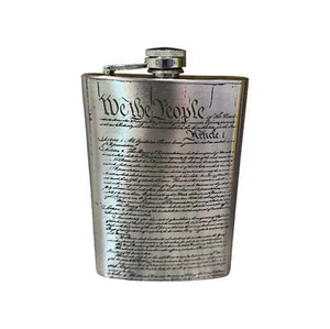 Frasco de acero inoxidable We the People de 8 oz - Imagen 1 de 10