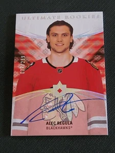 2020-21 ULTIMATE COLLECTION ALEC REGULA #156 #ed 37/299 ROOKIE AUTO - Picture 1 of 1