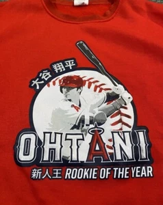 Anaheim Angels Sweatshirt SHOHEI OHTANI Rookie of the Year SGA Brand New Mens XL - Picture 1 of 4