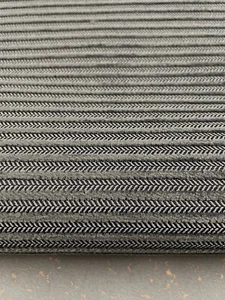 Material de tela de tapicería ignífuga con cordón gris carbón oscuro - Imagen 1 de 7