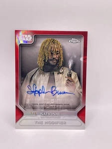 2025 Topps Chrome Star Wars The National #SW- SB The Modifier Auto Red #/5 - Picture 1 of 2