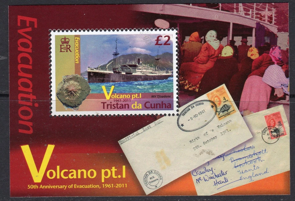 Tristan da Cunha 2011 Volcano I MS, MNH, SG 1039 - Изображение 1 из 1