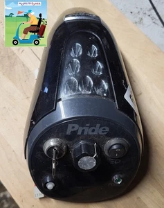 Cabezal de timón Pride Quest Mobility Scooter completo con llave negro probado funcionando - Imagen 1 de 3