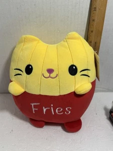 Smoochy Pals Cat French Fries - 8 Inch Plush New With Tags Yellow/ Red - Picture 1 of 7