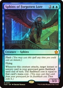Sphinx of Forgotten Lore Foil Foundations NM MTG - Picture 1 of 1
