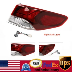 For Hyundai Sonata 2018-2019 Halogen Tail Light Right Outer Rear Brake Lamp - Foto 1 di 23