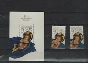 Block 17 und 2 x Blockmarken postfrisch Weihnachten - Picture 1 of 1