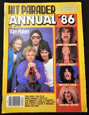 Hit Parader Annual Fall 1986 Featuring Van Halen, Ozzy, Crue and more - Image 1 of 2