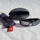 Oakley Full Rim Gascan Mens Black Polarized Sunglasses with Case