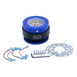 Aluminium Blue Gen 2.0 Steering Wheel Quick Release Control Hub Adapter Boss Kit - Picture 1 of 2