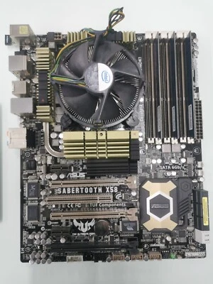 Asus X58 Sabretooth motherboard inc iso shield - Image 1 of 4