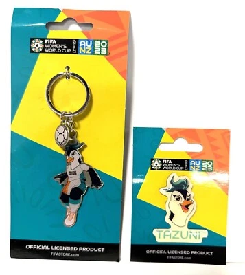 WOMENS WORLD CUP FIFA 2023 TAZUNI MASCOT KEYCHAIN & MAGNET SET FREE SHIP - Image 1 of 2